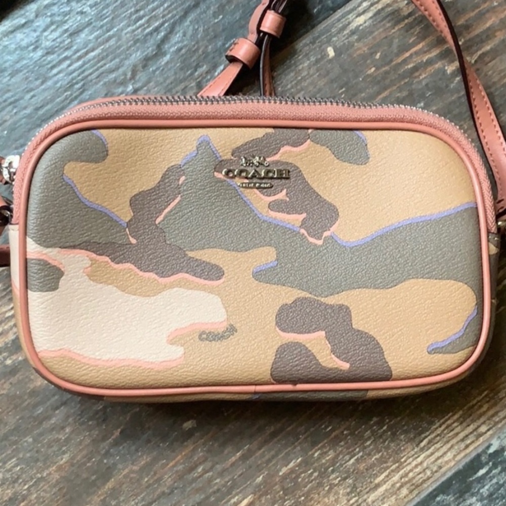 Coach Wild Camo Crossbody Pouch